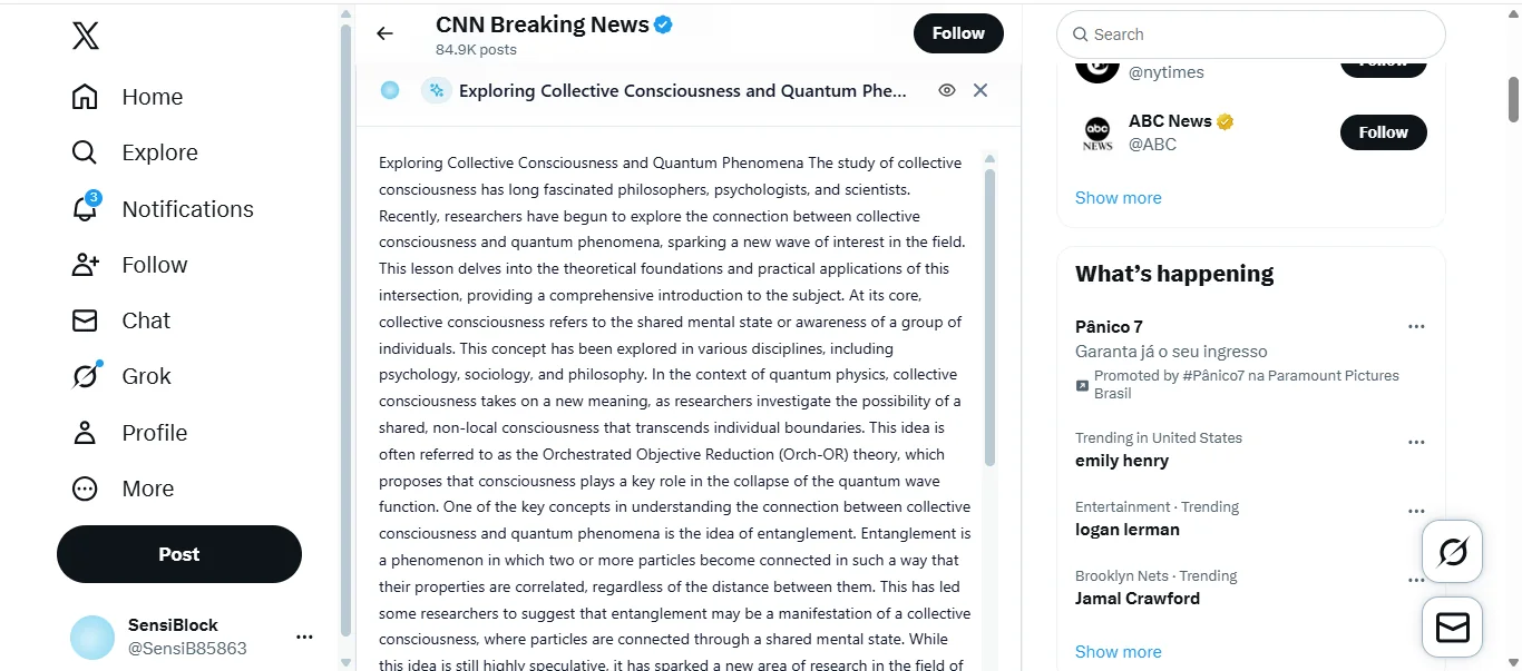 X with AI-generated learning content